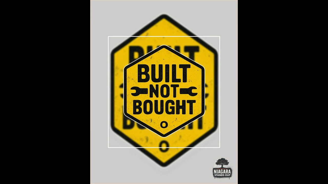 Distressed BUILT NOT BOUGHT Sticker Vinyl Sticker (3 in / 5