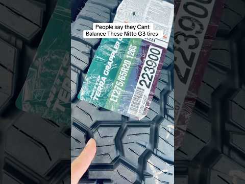 People say they can’t balance the Nitto G3