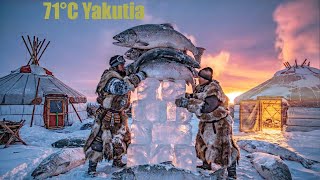 7000kg Frozen Fish Harvest at −71°C ❄️ How an Entire Yakutia Village Survives the Cold