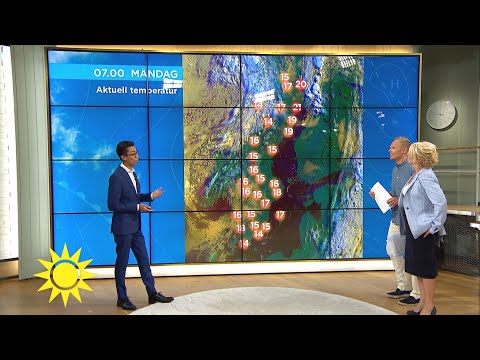 Meteorologen: ”Det kommer bli extremt varmt HÄR även idag” - Nyhetsmorgon (TV4)