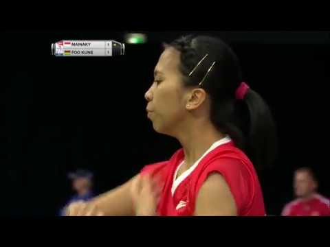 TOTAL BWF World Championships 2017 | Badminton Day 1 M8-WS | Lyanny A. Mainaky vs Kate Foo Kune