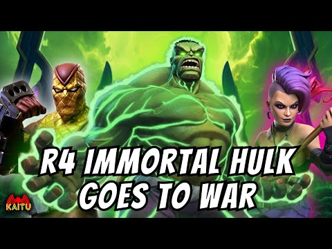 7⭐ RANK 4 IMMORTAL HULK BREAKS ALLIANCE WAR! LVT vs C.AV! - MCOC