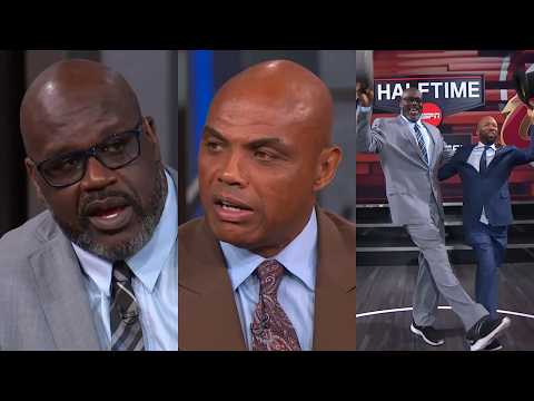 Shaq says Harden has disappeared like usual & Chuck says Cavs have quit 😳
