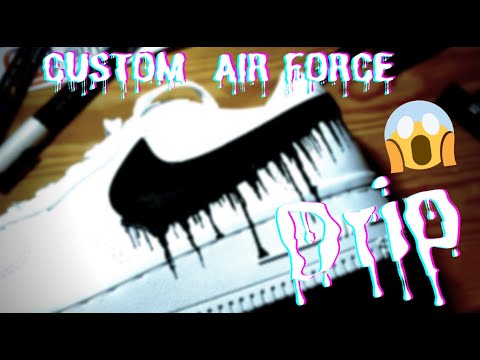 TUTORIAL DRIPPY SWOOSH CUSTOM AIR FORCE! (DIY) 😱
