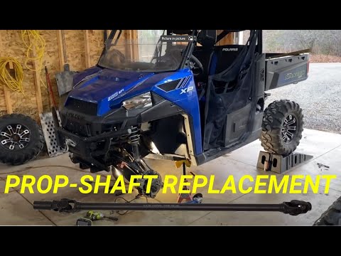 Polaris Ranger 900 XP prop shaft removal and install.