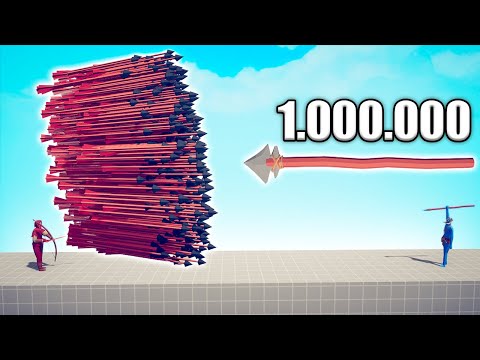 1 000 000 DAMAGE SPEAR THROWER vs EVERY GOD   TABS  Totally Accurate Battle Simulator 2024