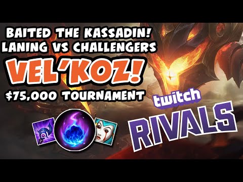 SNEAKY ROLE SWAP! VEL'KOZ BOT VS CHALLENGERS! TWITCH RIVALS FOR $75,000 | League of Legends