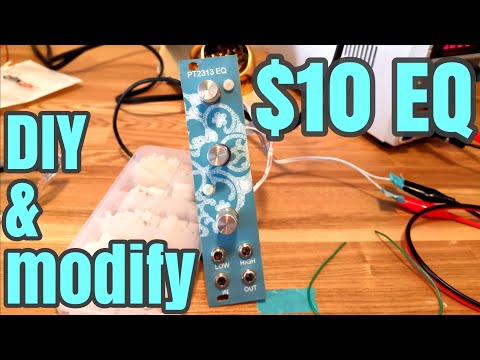 DIY modular synth / $10 2band EQ eurorack module / use PT2313 or TM2313 IC