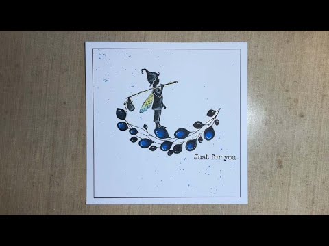 The Floral Wreath and Pan by Jo Rice - A Lavinia Stamps Tutorial