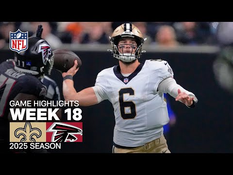 New Orleans Saints vs Atlanta Falcons Game Highlights | 2025 NFL Season Week 18