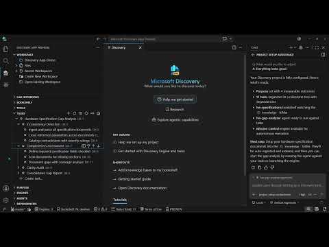 Setting up your workspace in the Discovery app