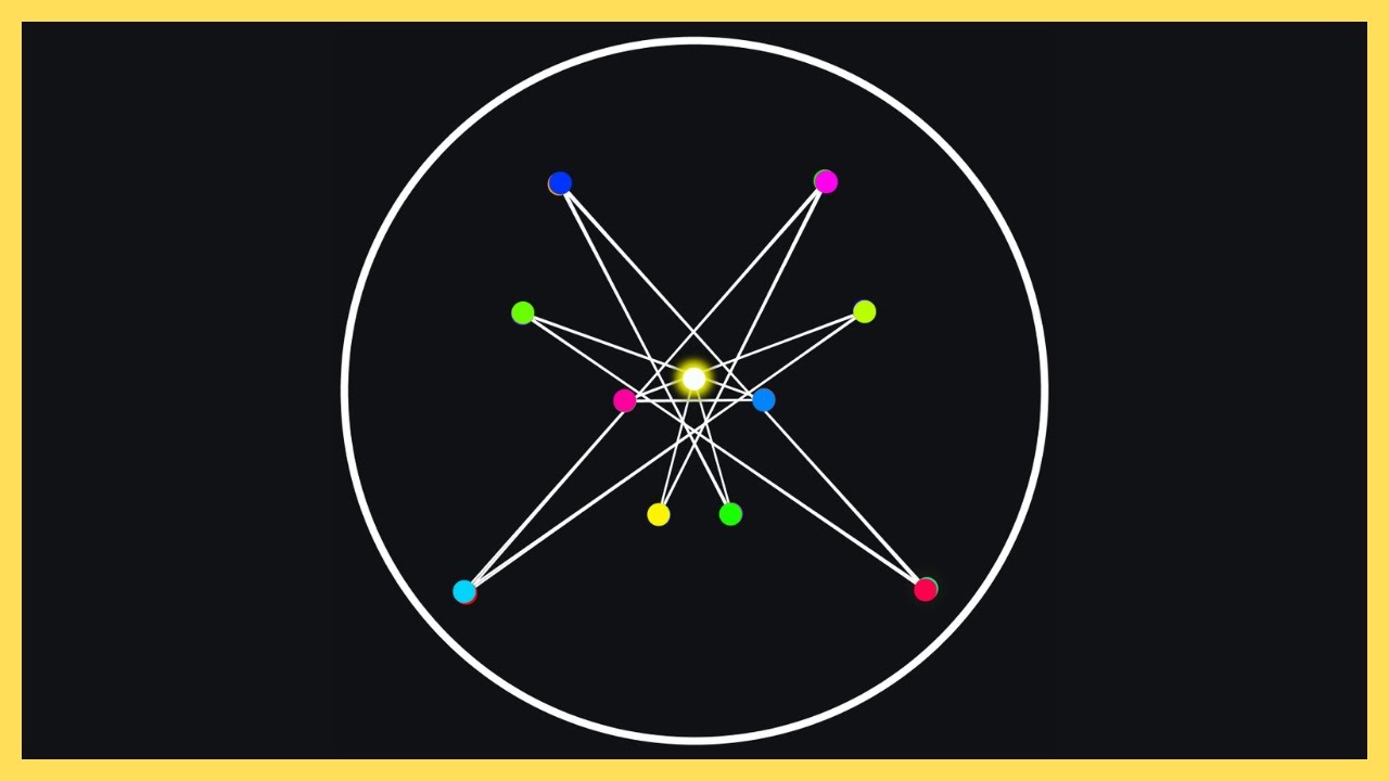 AMAZING Pendulum Wave Moves In A Spiral Up And Down The Circle | Chromatic Scale | Polyrhythms