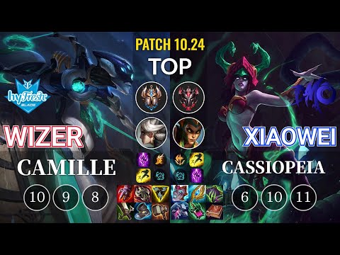 hyF Wizer Camille vs DMO Xiaowei Cassiopeia Top - KR Patch 10.24