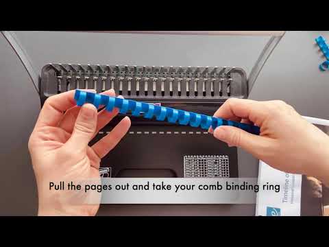 Binding your own books at home using a comb binder