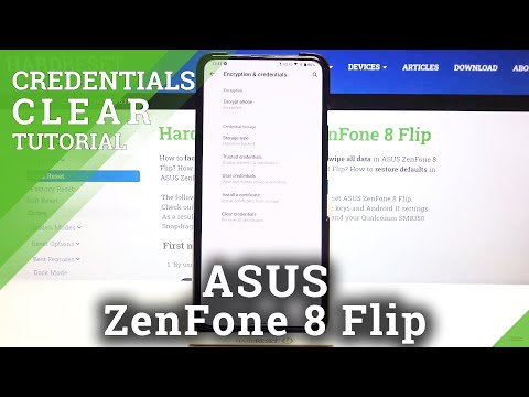 How to Clear Credentials in ASUS ZenFone 8 Flip – Delete Certificates