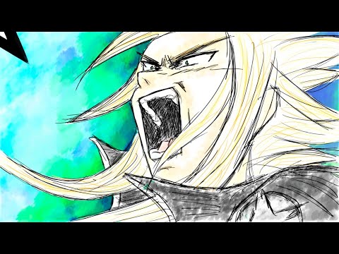 Cloud turns Super Saiyan 3 Anime