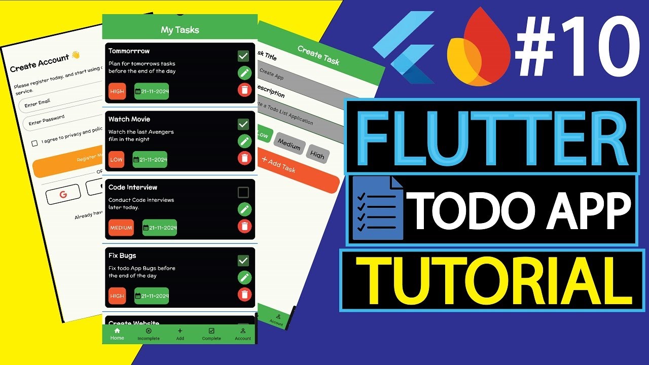 Flutter Todo List App With Firebase & Riverpod Architecture - #10 - Add Tasks To Firebase Firestore