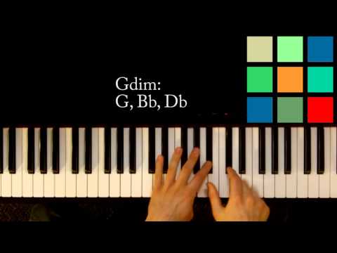 How To Play A Gdim Chord On The Piano