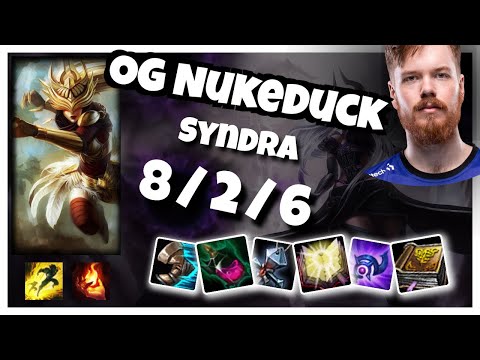 OG Nukeduck Syndra MID (8/2/6) vs LUCIAN Gameplay Replay - Patch 10.20