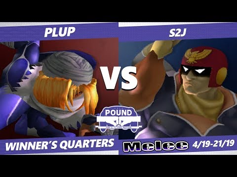 Pound 2019 SSBM - PG Plup (Sheik) VS HLCG S2J (Captain Falcon) Smash Melee Winner's Quarters