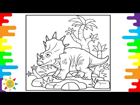 Triceratops Coloring Pages | Dinosaur Coloring Pages | Coloring Pages