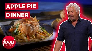 Guy Fieri Challenges Mums To Create Savoury Dishes With Apple Pie Ingredients! | Guy's Grocery Games