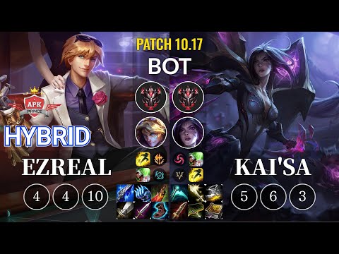 APK HyBrid Ezreal vs Kai'Sa Bot - KR Patch 10.17