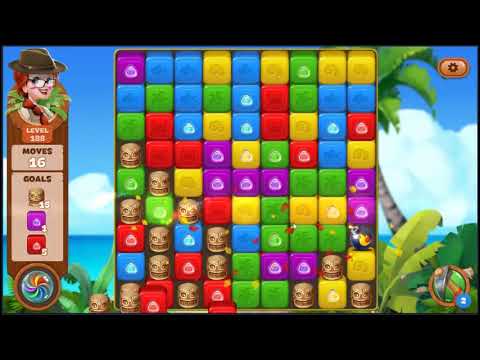 Lost Island Blast Adventure Level 188 - NO BOOSTERS 🏝️ | SKILLGAMING ✔️