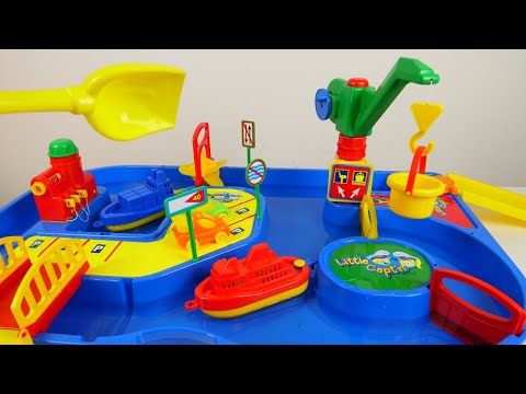 Lelulaivat & leluautot. Lasten satamasetti. Lasten leluja.