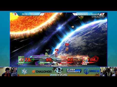Smash n' Splash - Mew2King + Ally vs BoScotty + Greenbeast - Winner's Finals - Smash Wii U