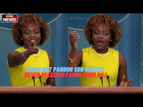 KJP On Hunter Pardon, Tax Discussions, DOJ Favorable Treatment — "No," "Absolutely Not"