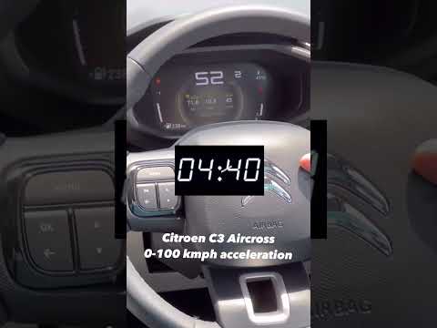Citroen C3 Aircross 0-100 kmph acceleration 🙌