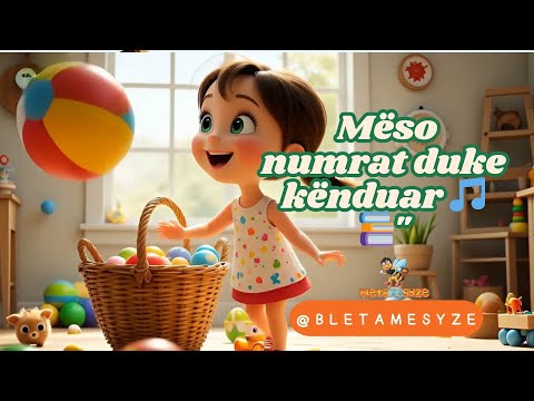 "Kënga e numrave! – Mëso numrat nga 1 deri në 10 🎵📚"