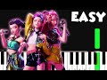 HUNTR X GOLDEN KPop Demon Hunters EASY PIANO TUTORIAL