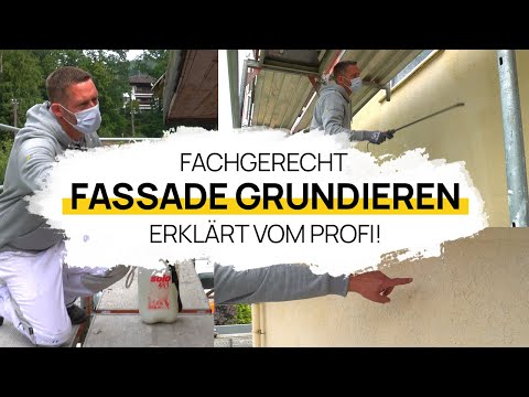 FASSADE GRUNDIEREN - So macht es der PROFI!