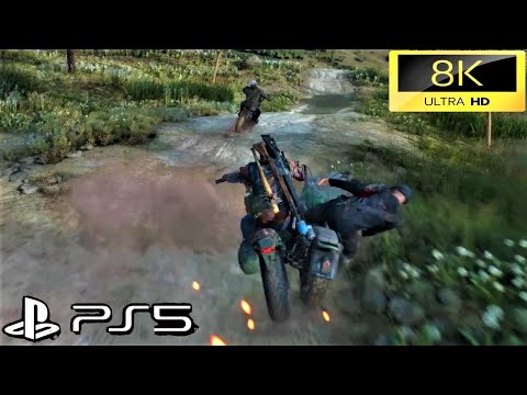 DAYS GONE | PS5 - 8K Realistic Graphics Chasing Biker Part 7 Walkthrough Gameplay