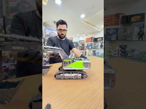 HUINA 1593 RC Excavator 1/14 Metal Alloy Engineering Crawler Tractor 2.4G Electric Remote Control Car Rc Vehicle Toys