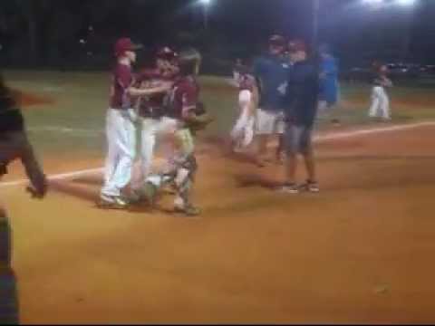 Kyle Machado pitching, Aaron Martins (Iron Pigs 12U) closes out Naples Naturals @ Championship Game