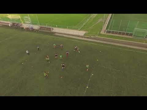 Drone Footage of Prague Raptors Football Club Training