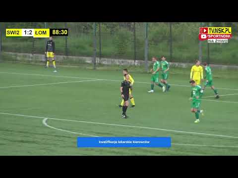tv.nsk.pl [2:2 Radosław Kamiński 89] MKS Świt II Nowy Dwór Maz. - KS Łomianki 2:3 (1:0) 2023-05-07