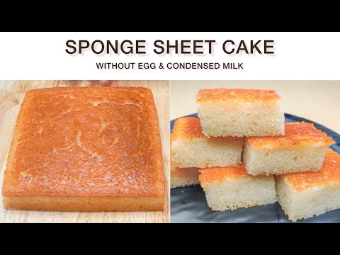 Sponge Sheet Cake | स्पंज केक | Vanilla Sheet Cake | Sponge cake | without egg and condensed milk