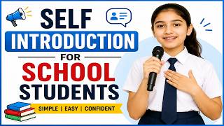 How To Introduce Yourself In College/School 🎤 🌟 Best Self Introduction for School Students 🏆