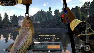 Trophy Rainbow Trout   Rocky Lake   Fishing Planet   US