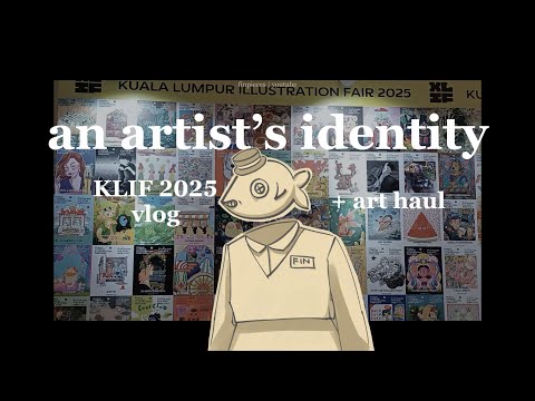 an artist's identity; the art style debate | klif 2025 vlog + art haul