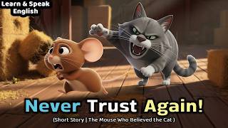 Don't Trust Blindly | Stay Alert Always | The Mouse Who Believed the Cat | Short Story in English
