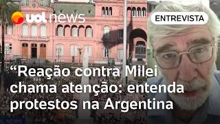 Argentina dá exemplo para o mundo ao fazer protesto após falas de Milei, diz Leonardo Trevisan