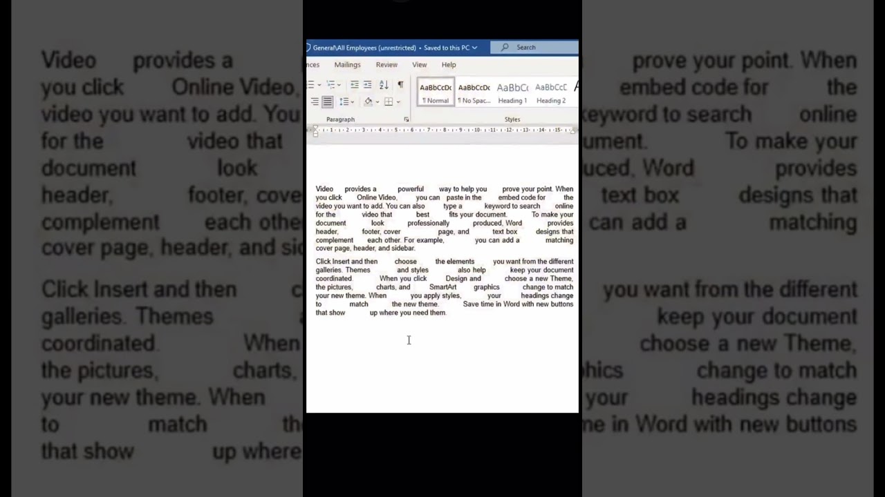 Remove extra space after converting PDF into word file. Subscribe for such updates
