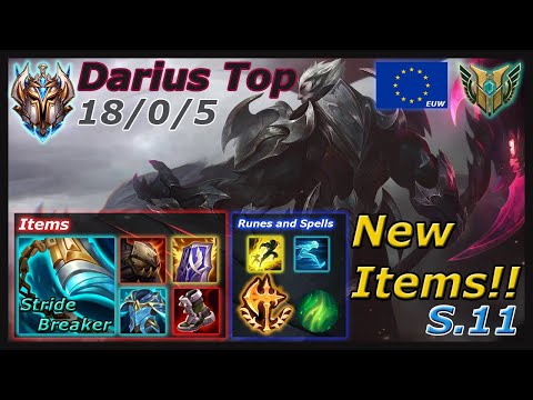 Challenger Darius New Items - Darius S11 Items - Darius Mythic Items - Season 11