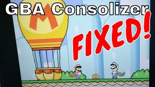GBA Consolizer FIXED screen tearing and blackouts