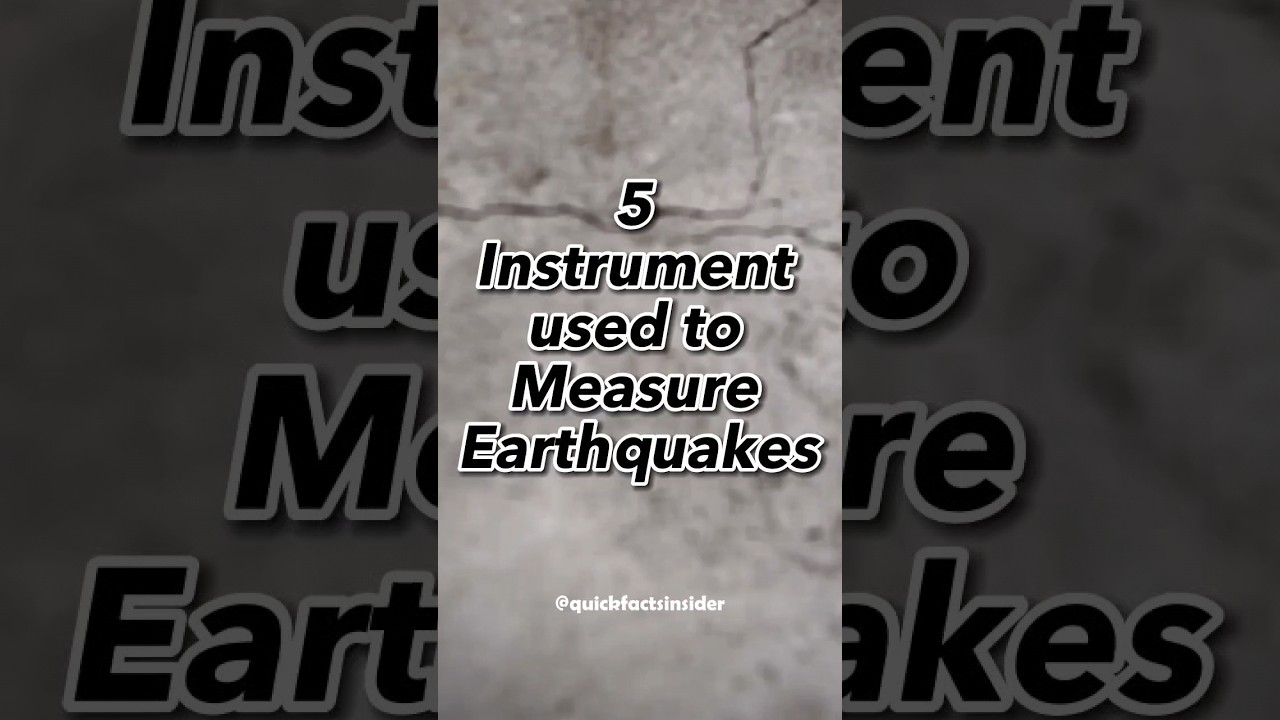 Measuring the Earth's Tremors: Exploring the Five Instruments Used in Earthquake Monitoring!